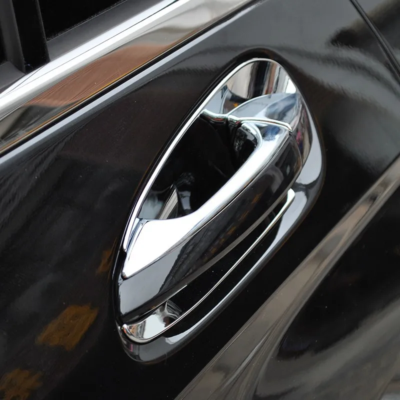 chrome door handle cover trim door bowl for mercedes benz glk car styling  (6)