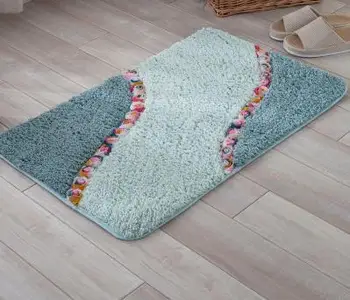 

Rose Flower Bathroom Floor Mat Living Room Kitchen Toilet Rug Non-slip Tatami Bedroom Carpet
