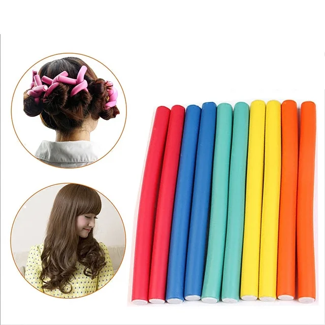 Hair Curler Magic Air Hair Roller Curling Sticks Soft Foam Twist Flexi