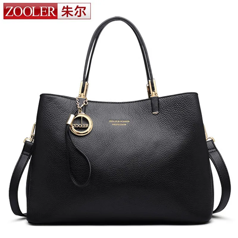 ZOOLER Real Cow Leather Ladies HandBags Women Genuine Leather bags
