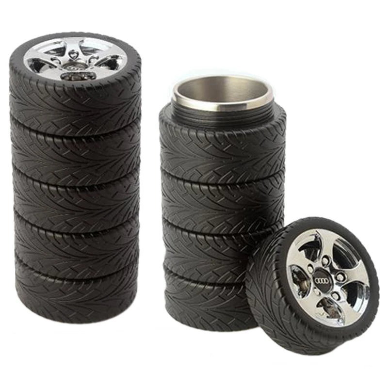 Buy Tire Modeling Style Stainless Steel Water Bottle