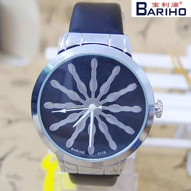 Лидер продаж бренд Bariho кожаные часы для мужчин и женщин милитари платье