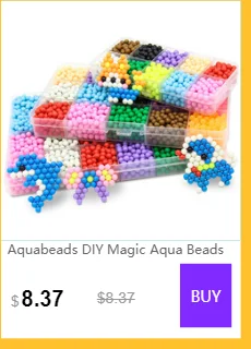 aquabeads Цвет Кристалл bean DIY Аква распыления воды Magic Бусины 3D головоломки Развивающие комплект juguetes мяч игры игрушечные лошадки для детей аквабитсц для детей бусины набор