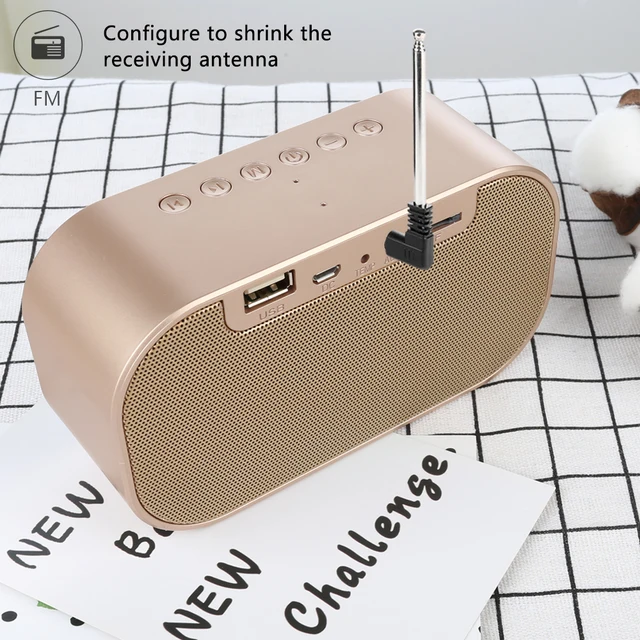 Yayusi Wireless Bluetooth Speaker Wireless Mini Mobile Alarm Clock Small Audio Computer Car Subwoofer Stereo Sound 4
