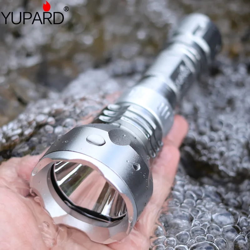 Фонарик YUPARD для дайвинга водонепроницаемый фонарь желтый светильник XM L T6