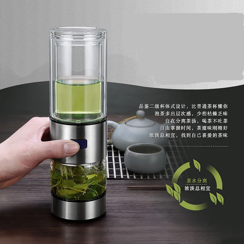 ZOOOBE бутылка для воды с двойными стенками My Glass автоматическая чая фильтром из