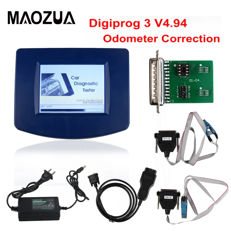 Maozua V4.94 Digiprog3 Основной блок из Digiprog III V4.94 Digiprog 3 с OBD2 ST01 ST04 кабель Пробег коррекции инструмента