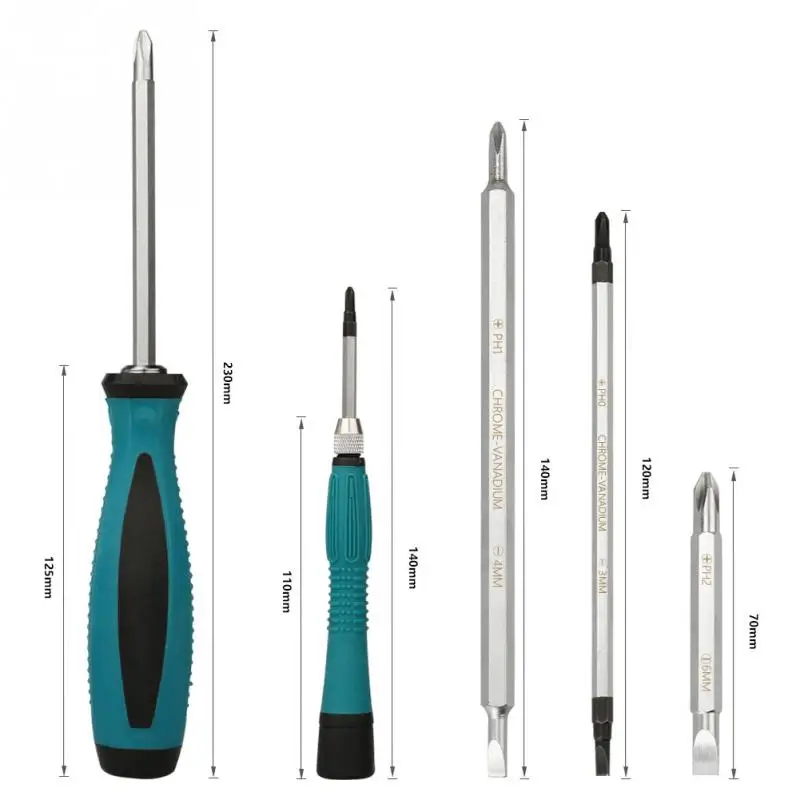 Набор долговечных магнитных отверток Philips PH0 PH00 PH000 PH1 PH2
