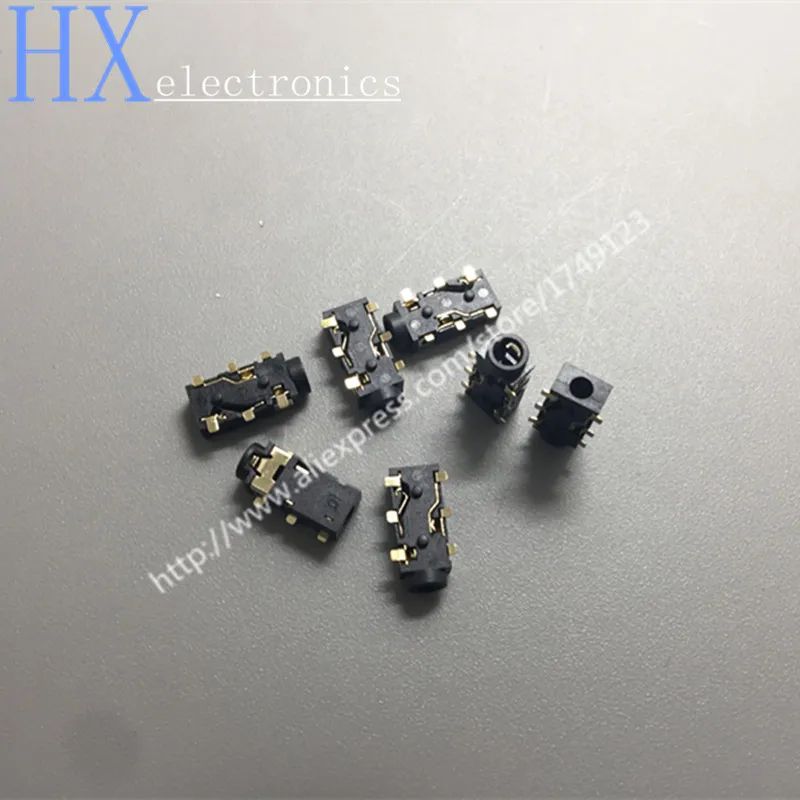 Free shipping 200PCS PJ 242 2 5 headphone jack audio jack 3 3 symmetrical six foot patch headphone jack headphone jack