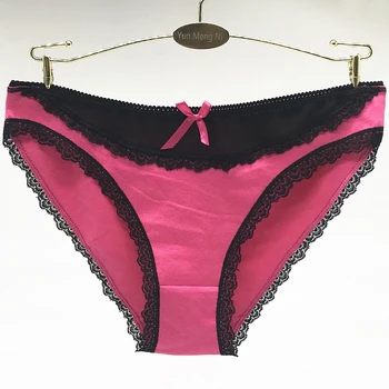 

Pack of 6 Cute Laced Cotton Lady Panties Women Short Brief Underwear Girl Pant Sexy Lingerie Size M L XL("22.04-25.2") Wholesale