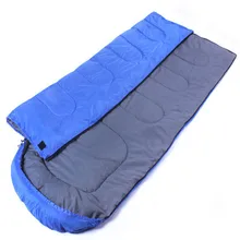 Blue Sleeping Bags Envelope Type Spring Summer Camping Bag Outdoor Equipment Single Adult Cotton Down Ultralight Sleeping Bags