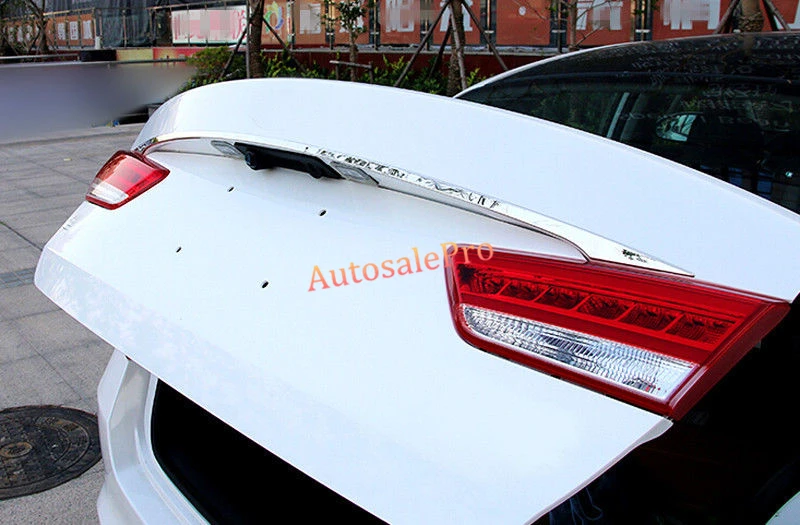 Stainless Rear Trunk Door Gate Lid Decoration Cover Trim 1pcs For Kia