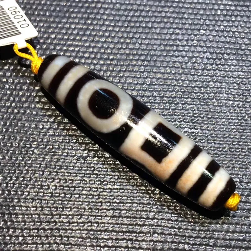 

180928-3 Magical Natural Stone Double Sky and Eerth Tibetan Dzi Beads Powerful Amulet Collectible Real Tibet Beads