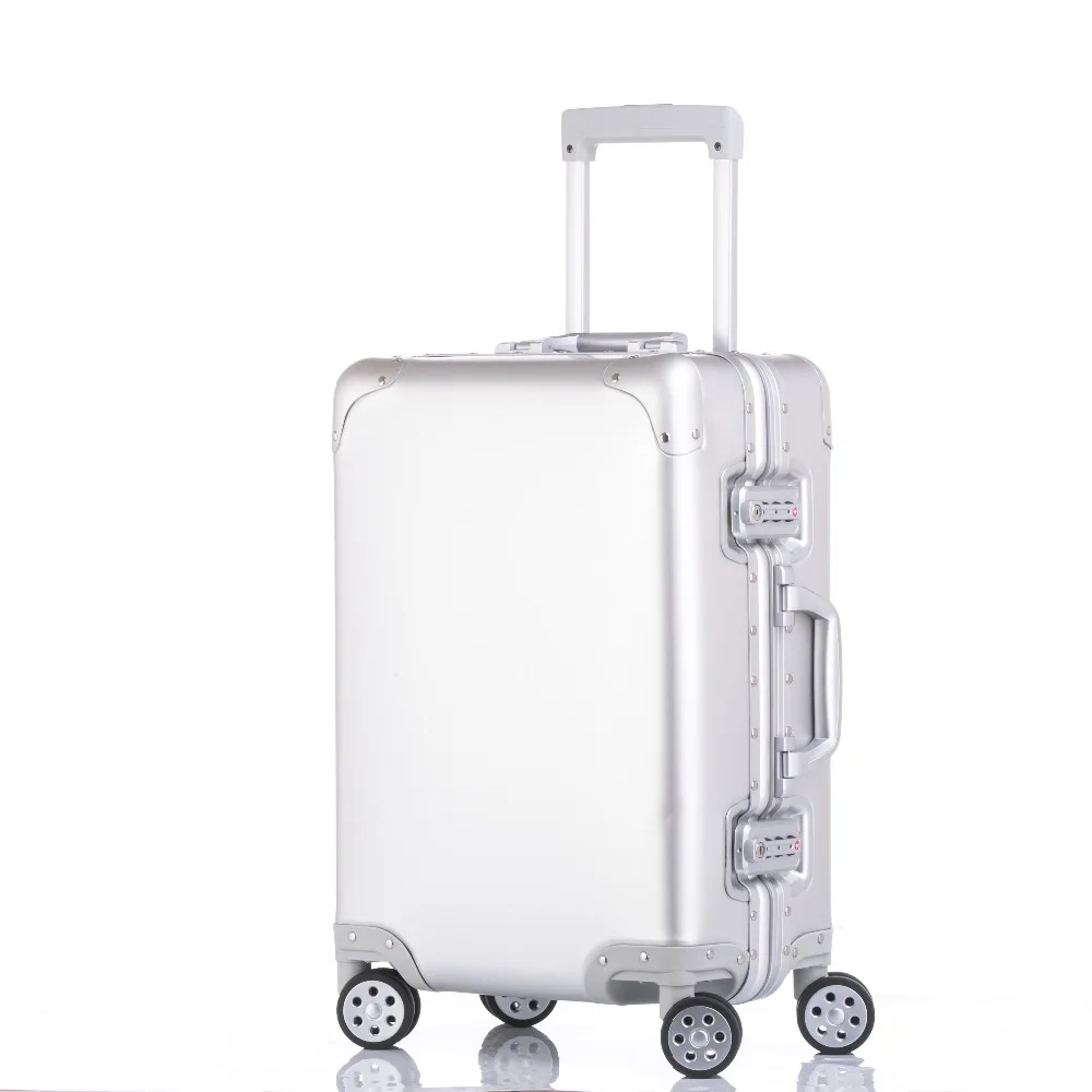 Aluminum Alloy Travel Suitcase 20/24/26/29 inch Metal Luggage Fashionable New Type Of Suitcase