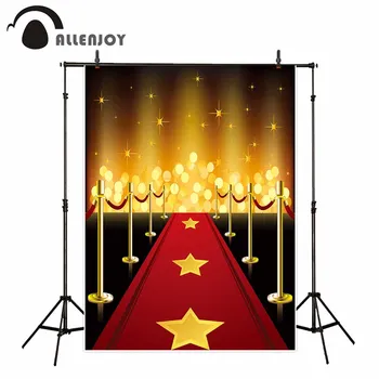 

Allenjoy photography backdrop hollywood stars red carpet bokeh glitter birthday background photo studio photocall photographic