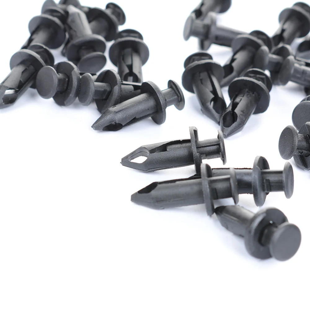

SEKINEW 50Pcs 8mm Hole Motorcycle ATV Fender Liner Clips Universal Fit For Honda Black