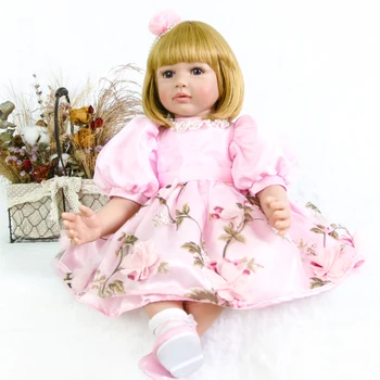 

Exquisite Princess Doll Bebe Reborn toys 24" 60cm soft silicone vinyl reborn baby toddler alive children gift dolls
