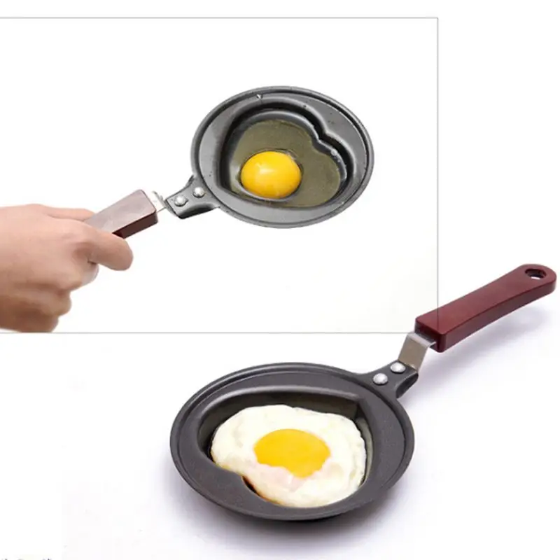Mini Breakfast Frying Pan Omelette Pan Creative Cute Heart Shaped Omelette Pan Nonstick Cartoon