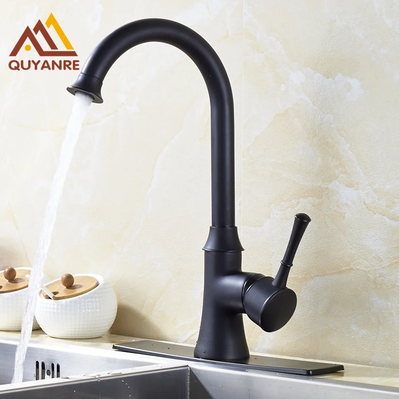 Deck Mounted Sink Bathroom Kitchen Mixer Faucet with 6 Inch Cover Plate
