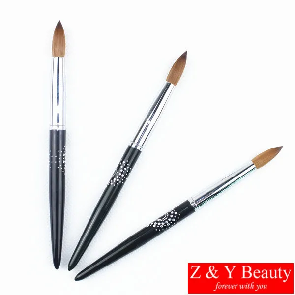 

Factory Direct,Size 12,100% Kolinsky Nail Brush #12,Metal Handle Nail Brush Acrylic,Hot Sale!