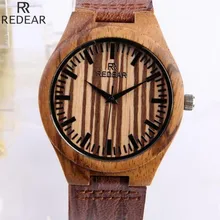 REDEAR1416, antique wood materials manufacturing men’s watch, quartz watch, leisure leather strap watch, watch of wrist of 2017