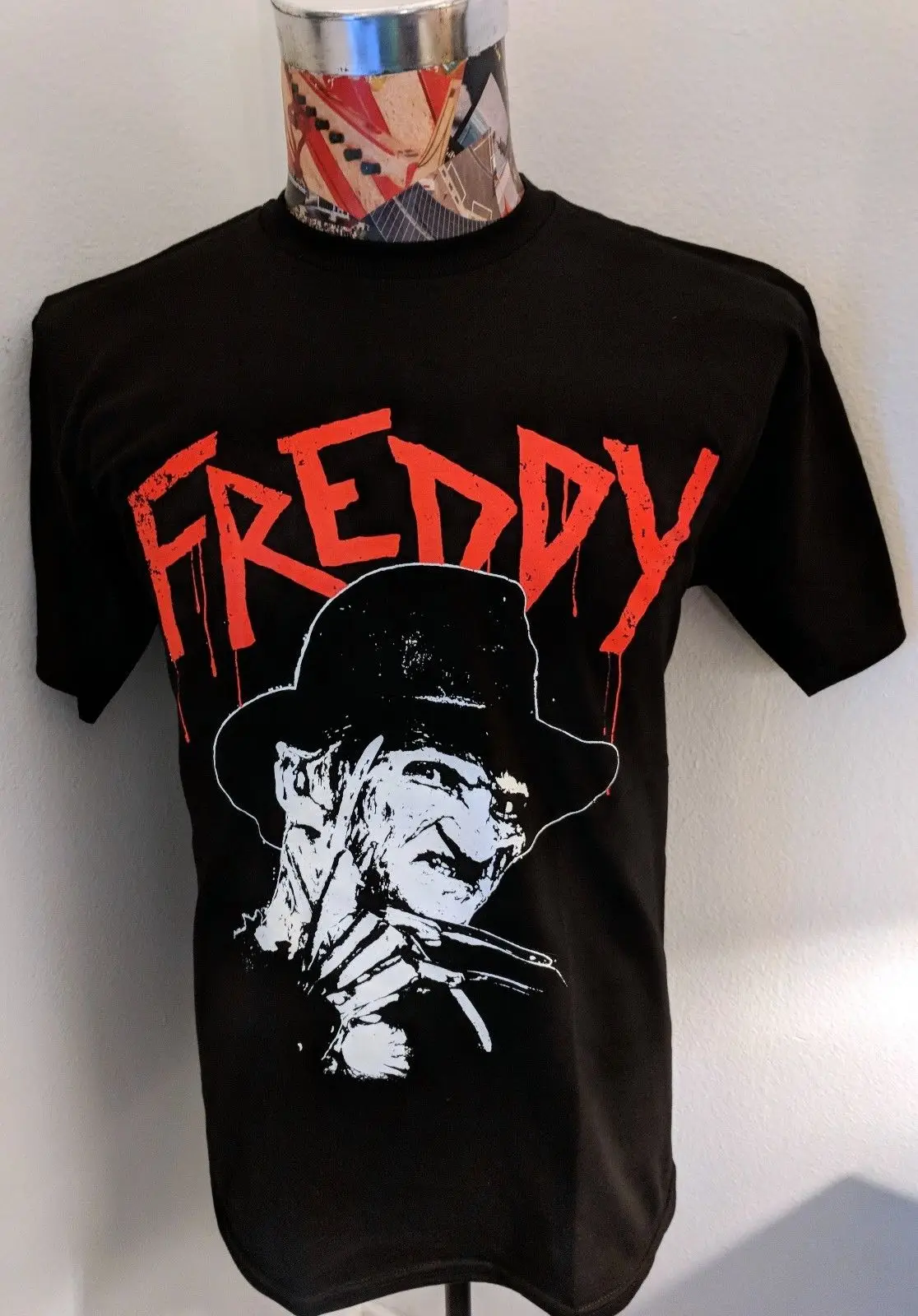 

BRAND NEW FREDDY KRUEGER KRUGER A NIGHTMARE ON ELM STREET HORROR BLACK T SHIRT