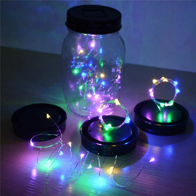 2M 20 LED Solar Christmas Holiday Light String Wedding String Fairy