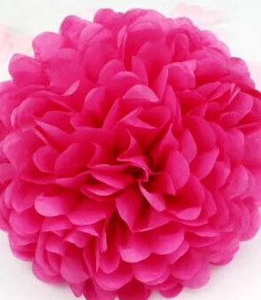 10PCS Handmade 6''(15CM) Tissue Paper Pom Poms Paper Flower Ball Pompom For Home Garden Wedding Birthday&Wedding Car Decoration 