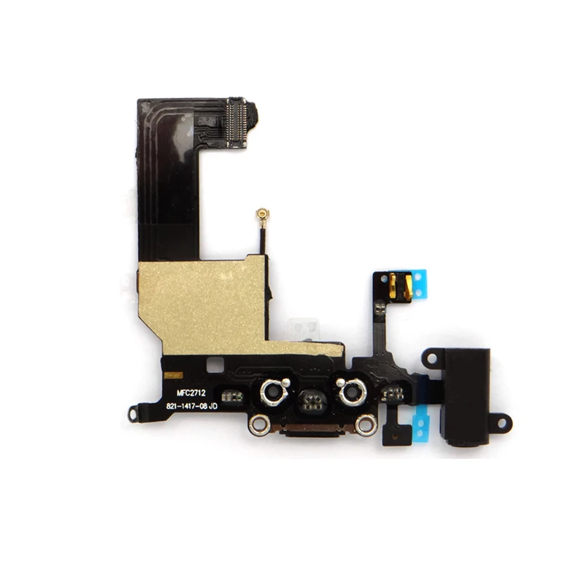 10Pcs For iPhone 5G 5S 5C 6G 6P 7G 7P 8G 8P X Tail Plug Flex Cable Audio Flex Cable Earphone Flex Cable Charging cable assembly