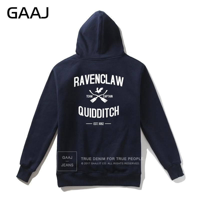 "Ravenclaw Quidditch Team" мужская толстовка с капюшоном женские толстовки Повседневная брендовая одежда новая куртка с капюшоном модная флисовая# 9525Q - Цвет: Navy With Zipper