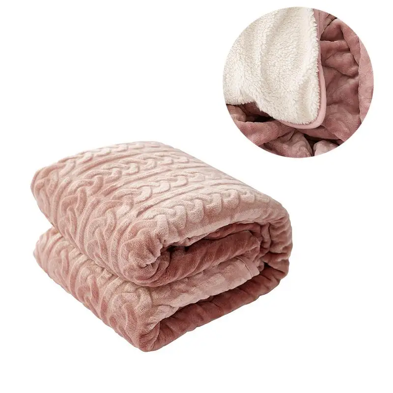 Solid Color Winter Wool Blanket Ferret Cashmere Warm Solid Color Winter Wool Blanket Ferret Cashmere Warm Blankets C Fleece Plaid Super Soft Throw On Sofa Bed Profusionwares