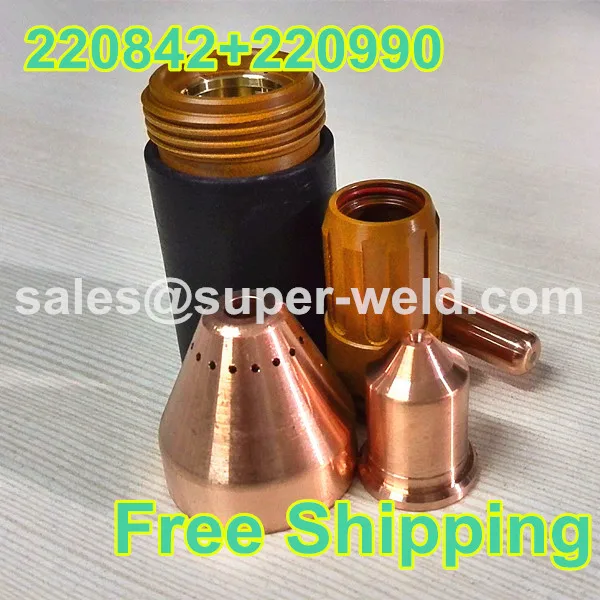 

220842 Electrode 40pcs+220990 Nozzle 40pcs 105A, 80pcs per lot Plasma Consumable for 105A Plasma Cutting