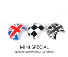 Para Mini Cooper Tacómetro Cubierta Pegatinas Union Jack Decoración Interior Del Coche Accesorios para R55 R56 R57 R58 R59 R60 Countryman
