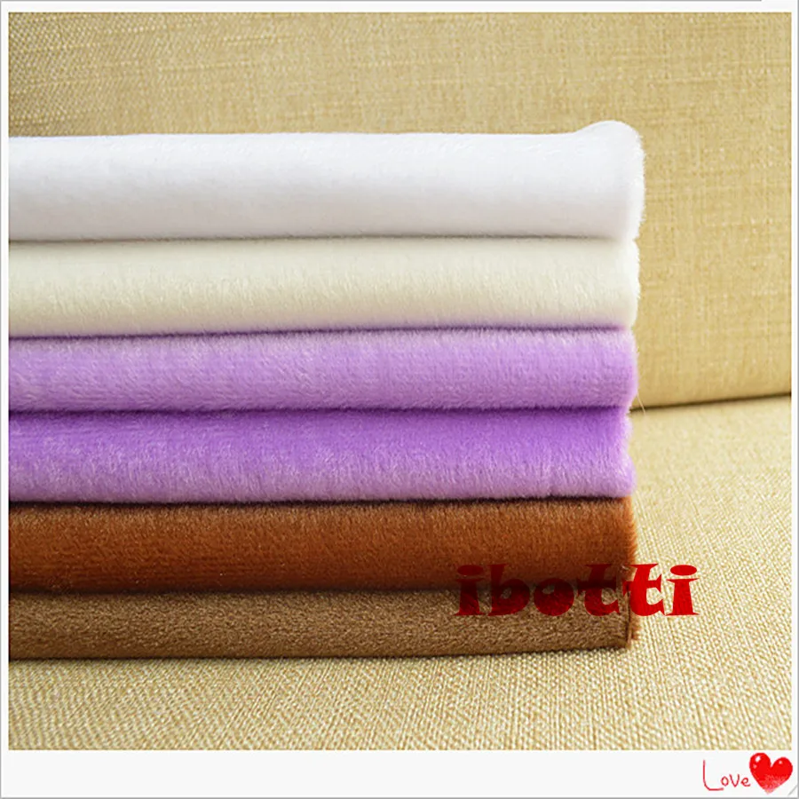 

6 Pcs/Lot 40*50cm Solid Color Fabric Meter Plush Fleece Fabrics Telas Tissus Patchwork Sewing Textiles Handmade Tela Peluche