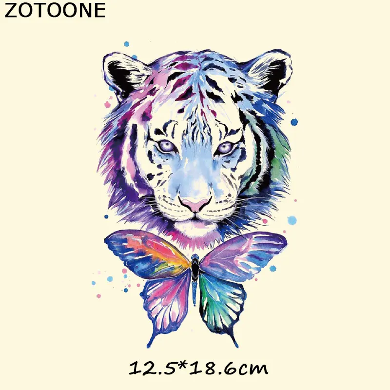 ZOTOONE Симпатичные нашивки с животными термоклейкие для одежды Детский