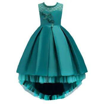 

Girl Flower Dress Children Wedding Party Dresses 3-14 Years Kid Lace Dress Princess Clothes Girls Evening Dress Birthday Gift