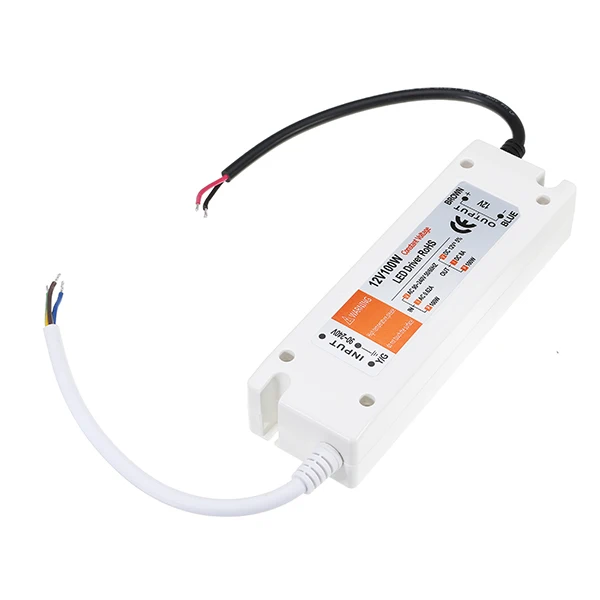 AC90-240V к DC12V 100 Вт Питание освещения трансформаторов переключения для Светодиодные ленты новое поступление