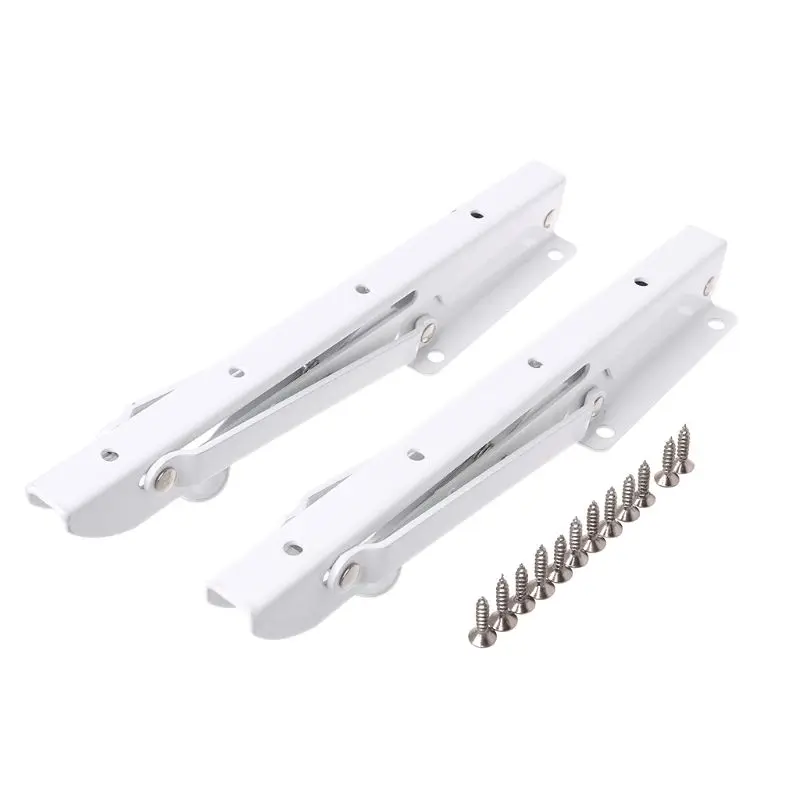 

2Pcs/Set K Shape 10" Triangular Folding Bracket Metal Release Catch Support Bench Table Shelf