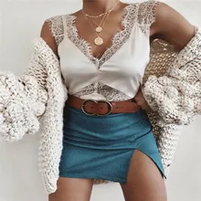 Новое поступление, летние женские кружевные шифоновые Простые Топы, лифчики, сексуальный укороченный топ, Женский Свободный жилет, топ, интимная одежда