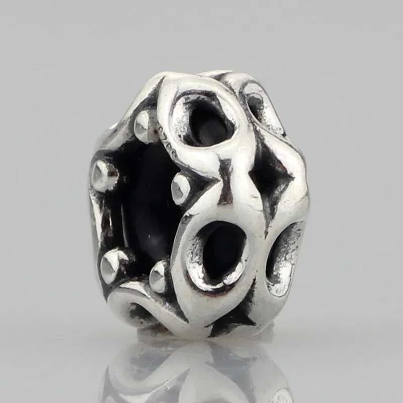 Hollow Beads Spacers Charms 925 Sterling Silver Compatible Fit Troll European Brand DIY Bracelet Jewelry Gift For Woman (1)