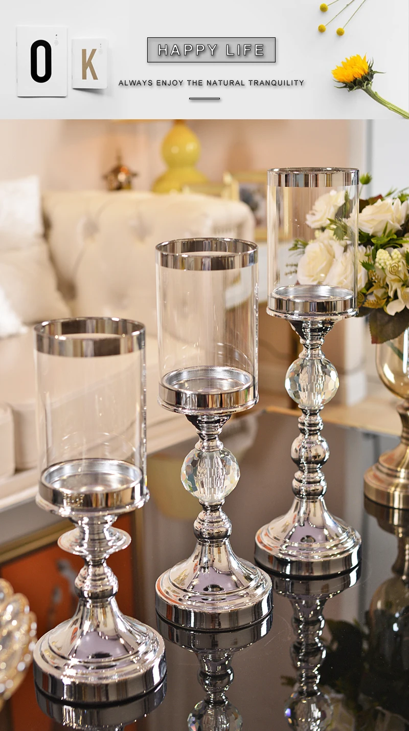 christmas candle holder candy bar wedding centerpieces (2)