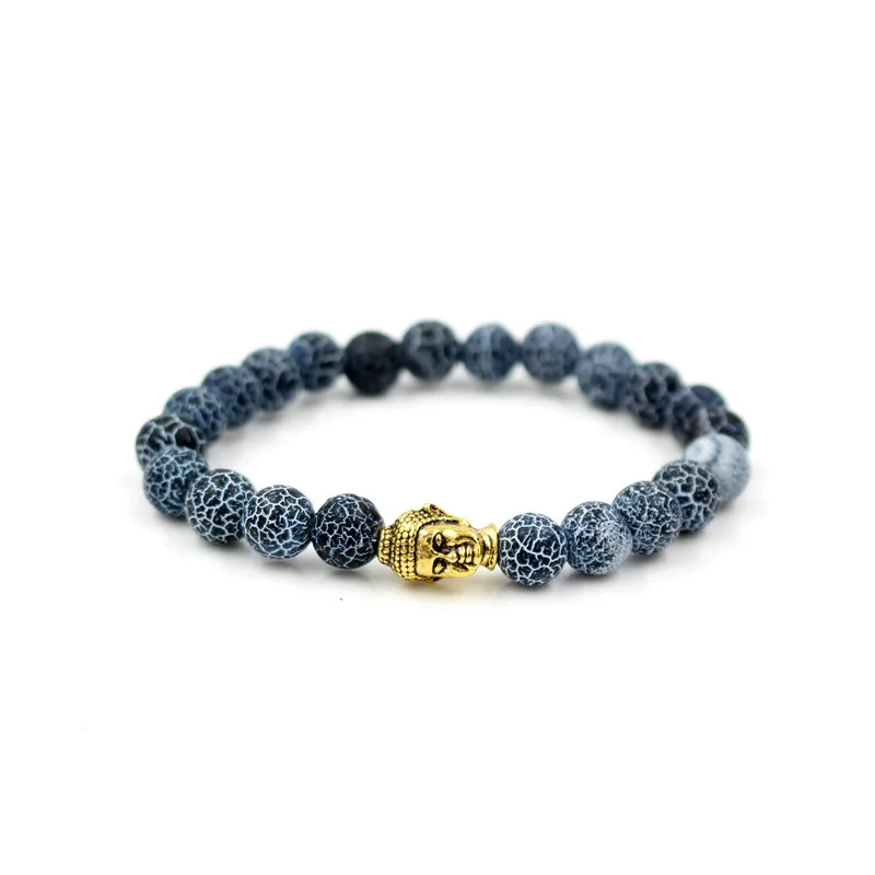 Faitheasy украшения 8 мм выветривающая бусина буддизм голова Йога Энергия мужской браслет