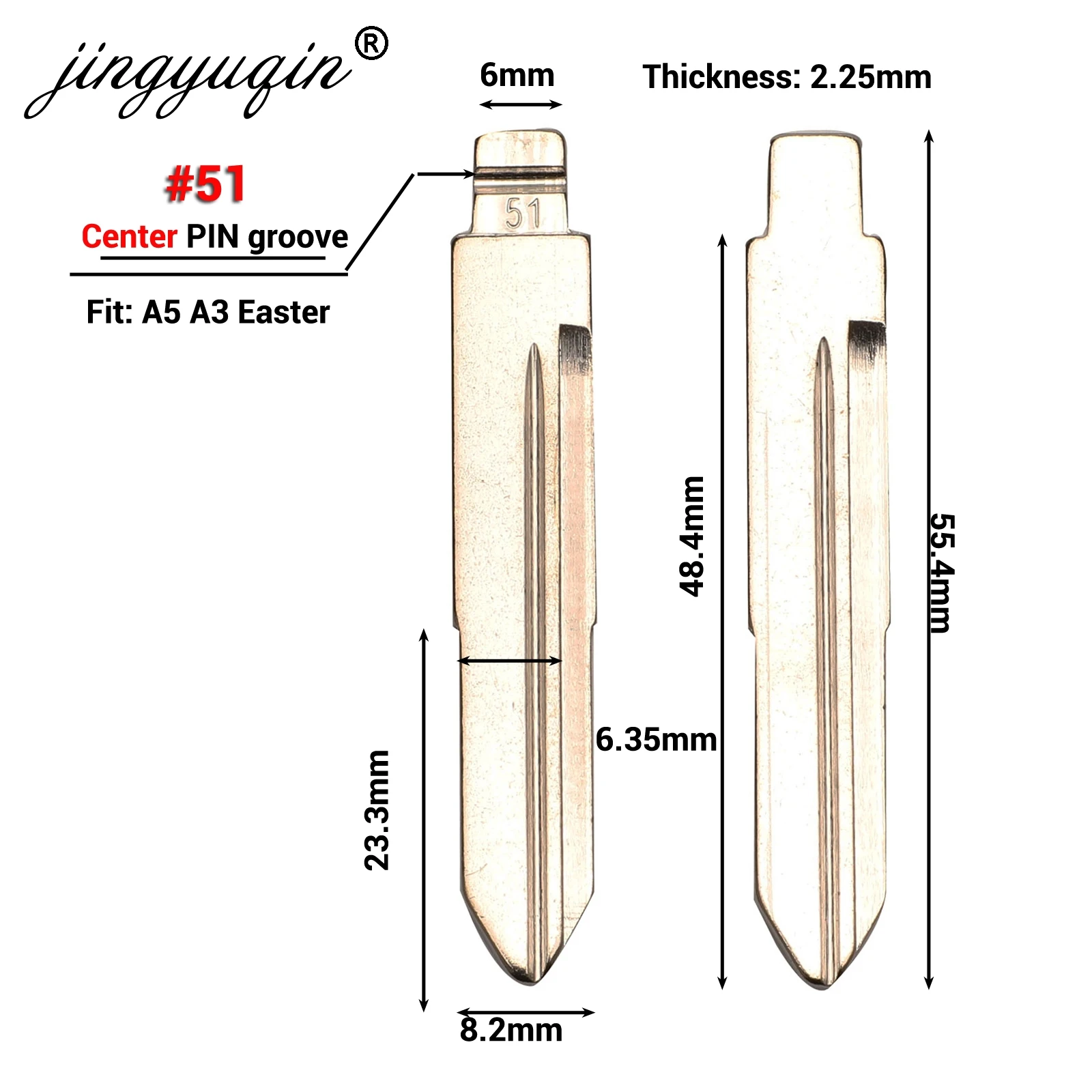 Jingyuqin Flip KD clé Vide pour CHERY A3 A5 FULWIN TIGGO E5 A1 COWIN PÂQUES  QQ3 QQ6 A21 S21 43 44 51 55 59 63 78 84 154 lame - AliExpress