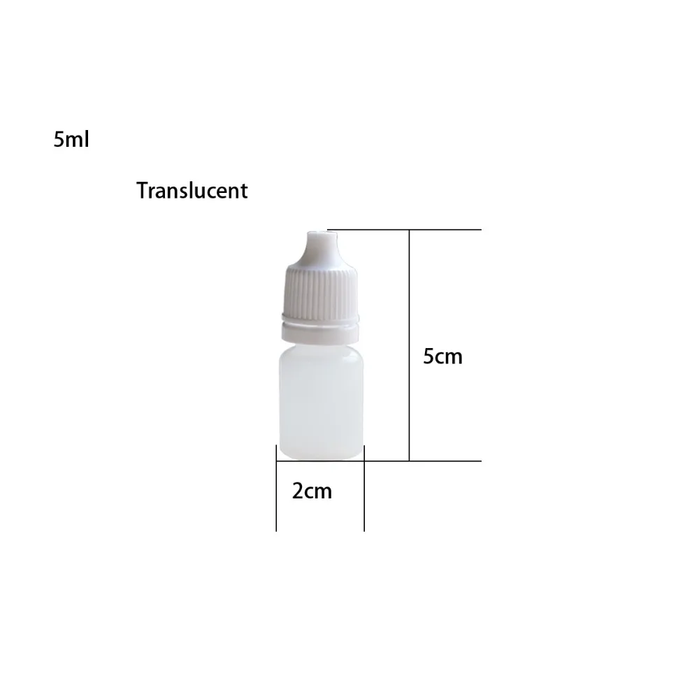 500 шт. Портативный полезные Инструменты пустой Пластик податливый капельницы Бутылочки Liquid капельница образец 8 мл Прозрачный