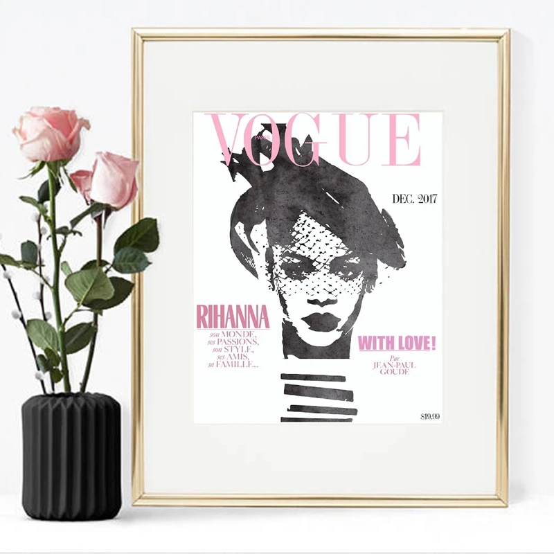 Black Women in Vogue Painting Home Decor