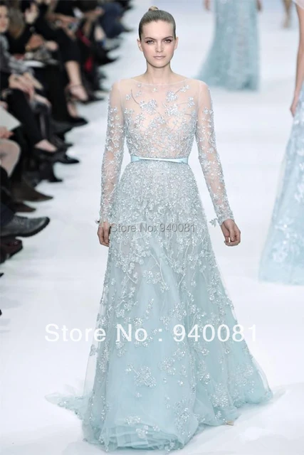 elie saab light blue gown