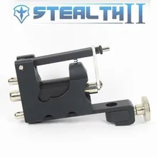 Стелс роторная алюминиевая роторная татуировка машина сильная последовательная сила для шейдера и лайнера черный один
