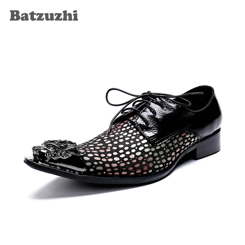 Oxford Formales Cuero De Los Negocio Batzuzhi Vestido Metal Negro Punta Italia Señaló Del Partido Hombres Hombre Zapatos Tipo qXpvg