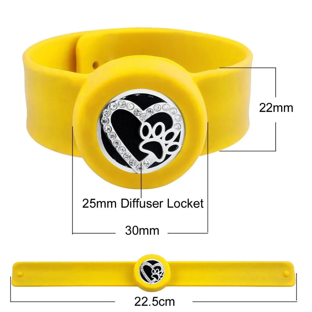 Кошачий диффузор медальон силиконовые браслеты из нержавеющей стали медальон с ароматом Детский Регулируемый эфирный масляный браслет от комаров