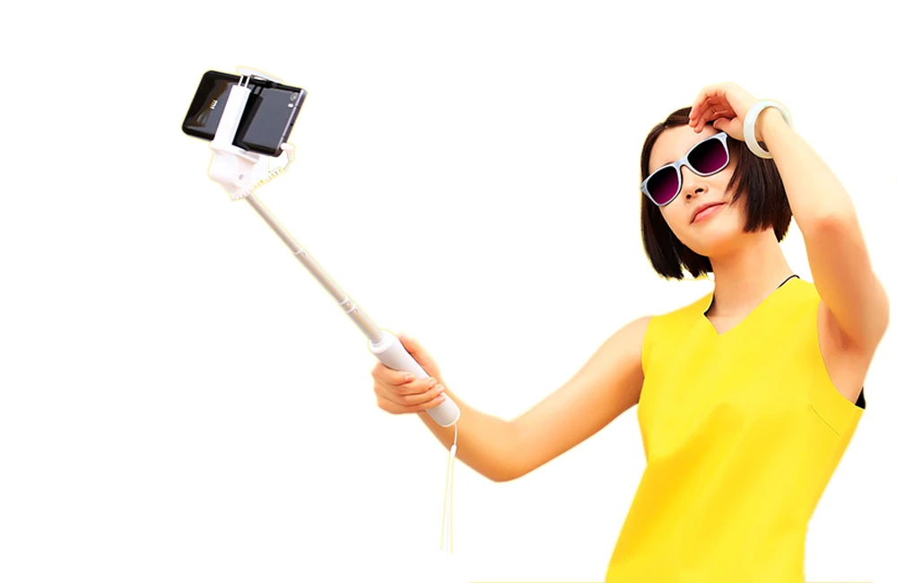 Xiaomi Selfie stick монопод затвора держатель Выдвижная Ручной Проводной Selfie stick затвора для IOS Android мобильный телефон